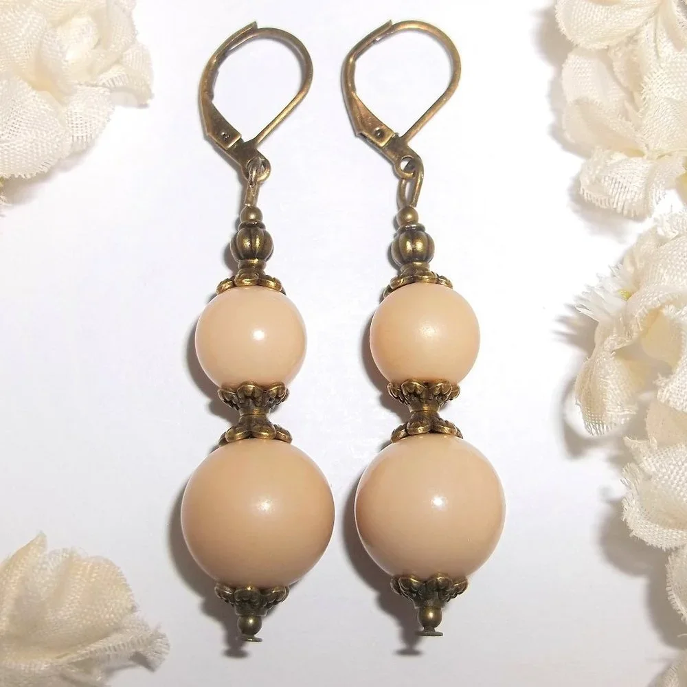 Boho Earrings Beaded Dangle Drop Fashion Jewelry Set Pair Dangly Lever Back 7118